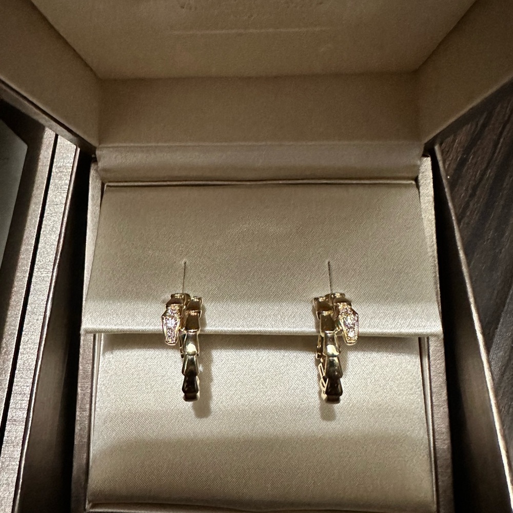 Authentic Bvlgari Serpenti Viper Earrings